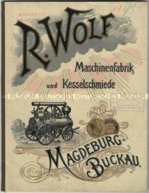 Katalog über Lokomobilen und Dampfkessel