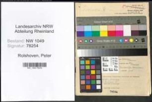 Entnazifizierung Peter Rolshoven , geb. 14.07.1873 (Landwirt)