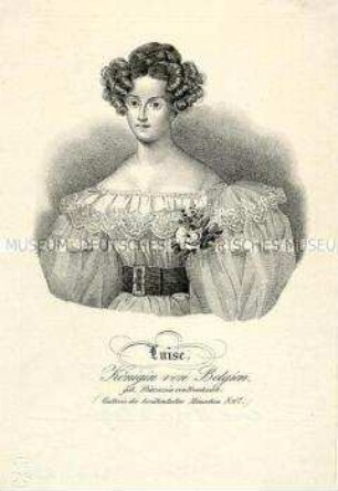 Porträt der Louise, Königin von Belgien