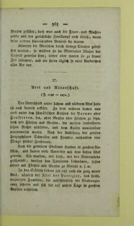 37. Adel und Ritterschaft. (J. 1188 - 1272.)