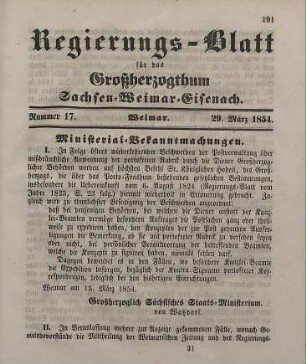 Nr. 17 : 29. März 1854