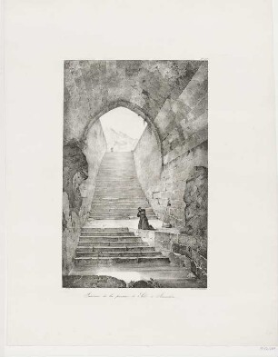 Intérieur de la piscine de Siloë à Jérusalem