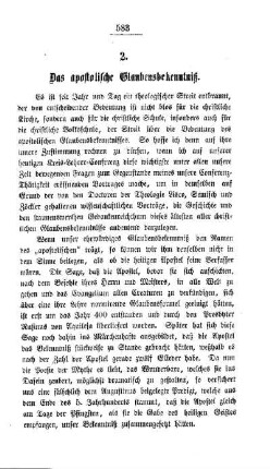 Das apostolische Glaubensbekenntniß