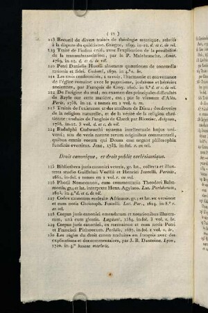 10-22, Droit canonique, et droit public ecclésiastique. - Martyrologes, et Vies des Saints.