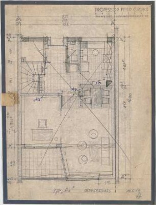Grund, Peter; Neuenhain, Am Schellenberg; Eigentumswohnungen / Bebauung - Grundriss OG