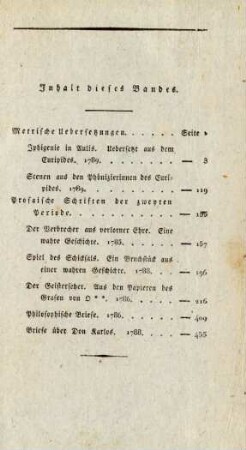 Inhalt dieses Bandes
