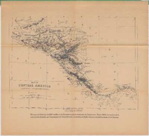 Map Of Central America Illustrating Scherzer's Travels