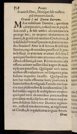 516-519, Praxis se Deo, Divisque sub noctem pie commendandi
