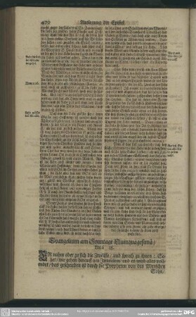 Evangelium am Sonntage Quinquagesimae, Lucae 18.