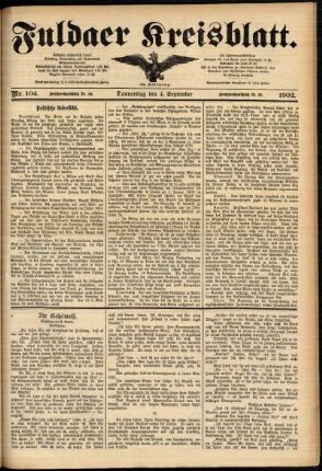 Ausgabe vom Donnerstag, den 04. September 1902.