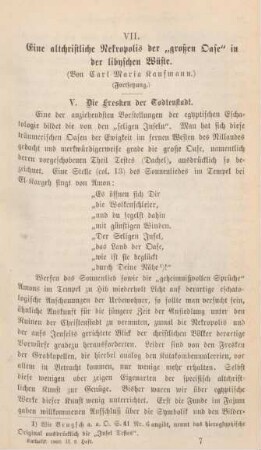 97-121 Eine altchristliche Nekropolis der "großen Oase" in der libyschen Wüste : Fortsetzung
