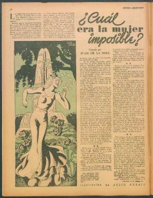 ¿Cuál era la mujer imposible? : Cuento por Juan de la Rosa