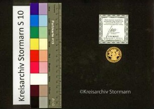 Medaille: 700 Jahre Bargeteheide 1314-2014