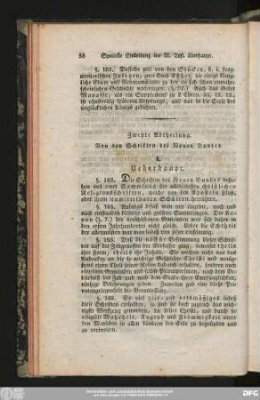 Zweyte Abtheilung. Von den Schriften des Neuen Bundes.