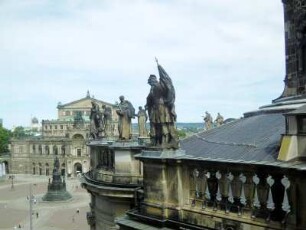 Dresden: Stadtansicht vom Hausmannsturm