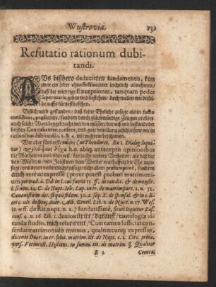 Refutatio rationum dubitandi.