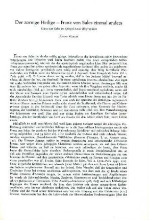 391-393 Der zornige Heilige - Franz von Sales einmal anders