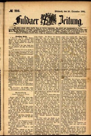Ausgabe vom Mittwoch, den 20. Dezember 1882.