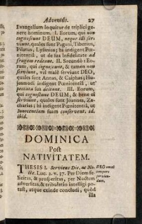 27-39, Domninca Post Nativitatem.-Dominica I. post Epiphaniam.