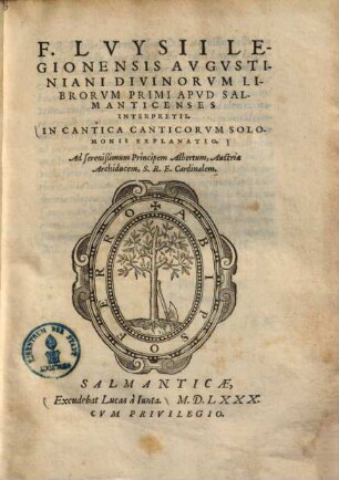 In cantica canticorum Salomonis explanatio ...