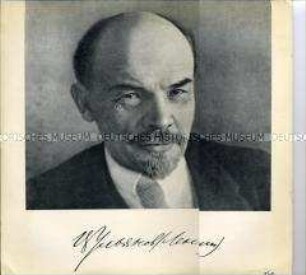 Album mit 2 Schallplatten aus dem Leben W.I. Lenins (russisch)