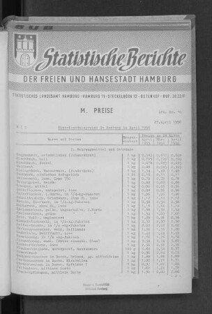 Einzelhandelspreise in Hamburg im April 1956 : Lfd. Nr. 10