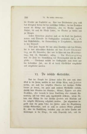 VI. Die indische Götterlehre
