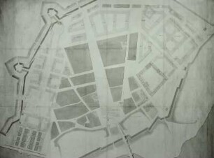 Der große Plan der Neustadt Dresden