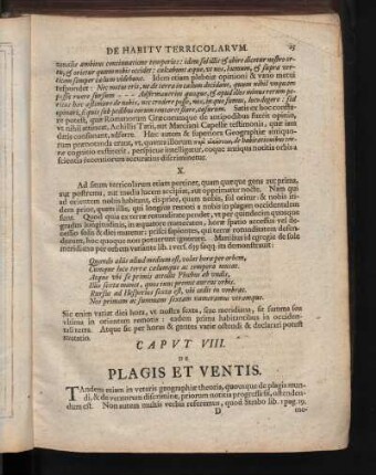 Caput VIII. De Plagis Et Ventis
