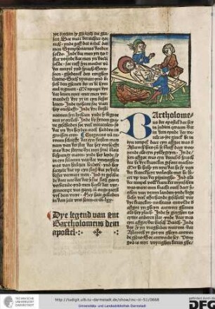 Dye legend van sent Bartholomeus dem apostel
