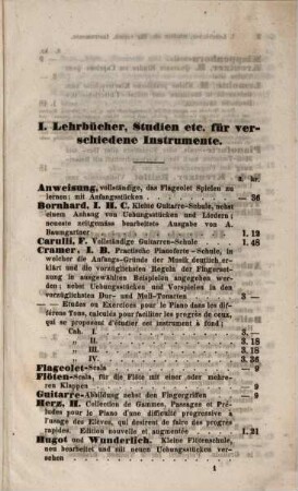 Verlags-Catalog der Musikalien-Handlung von Jos. Aibl in München. 1847