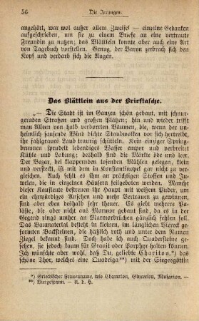 Das Blättlein aus der Brieftasche