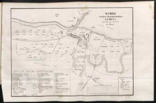 Karte vom dem akademischen Gute Eldena entworfen im Jahre 1850