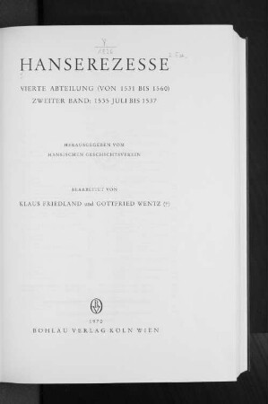 Abth. 4, Bd. 2: 1535, Juli bis 1537