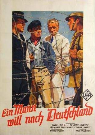 Ein Mann will nach Deutschland