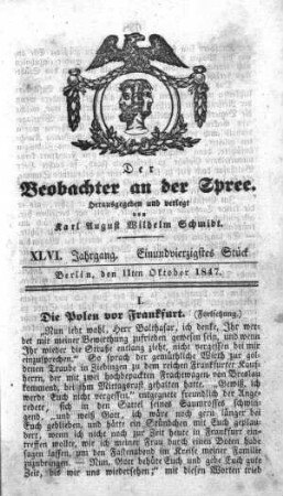 41. Stueck, 11. Oktober 1847