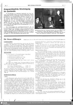 Kriegswirtschaftliche Arbeitstagung des Handwerks