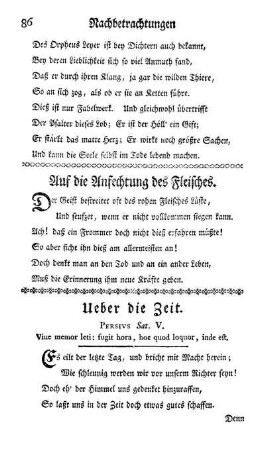 Auf die Anfechtung des Fleisches