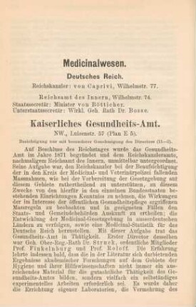 Medicinalwesen
