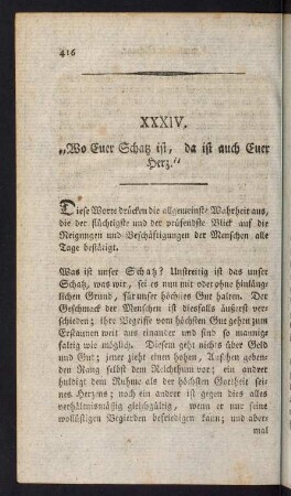 416-426, XXXIV. Wo Euer Schatz ist, das ist auch Euer Herz