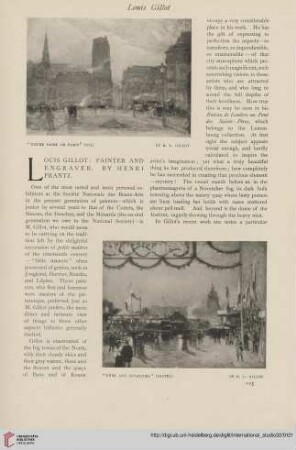 32.1907 = Nr. 126: Louis Gillot : painter and engraver