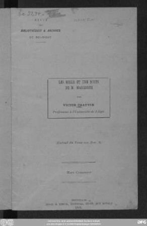 Les Mille et une nuits de M. Mardrus