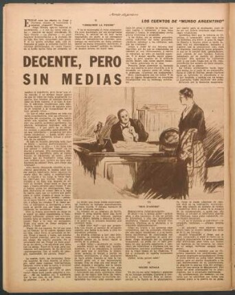 Decente, pero sin medias : Los cuentos de Mundo Argentino