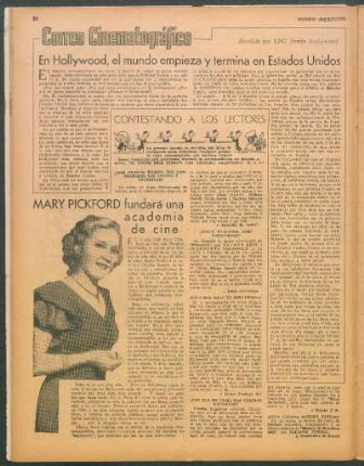 Correo cinematográfico : Atendido por King desde Hollywood