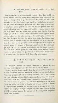 8. Brief van Siberg aan Engelhard, 31 Dec. 1806