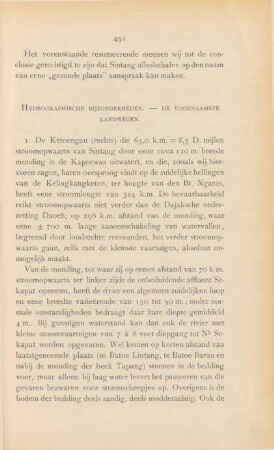 Hydrographische bijzonderheden. - De voornamste landwegen
