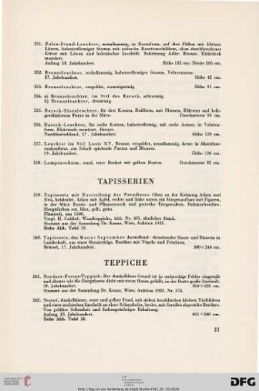 Teppiche (Nr. 261-318)