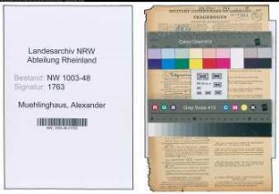 Entnazifizierung Alexander Muehlinghaus , geb. 29.08.1907 (Ingenieur)