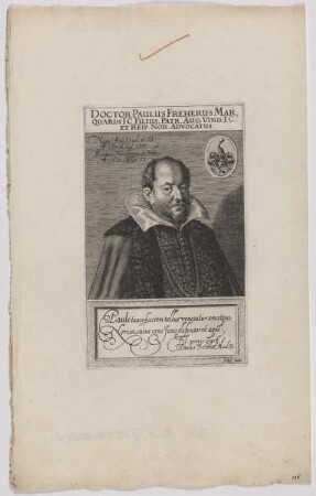 Bildnis des Paulus Freherus