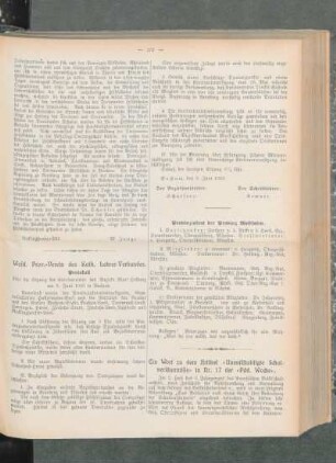 ¬Ein¬ Wort zu dem Artikel "unentschuldigte Schulversäumnisse" in Nr. 17 der "Päd. Woche"